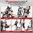 thumbnail image 3 of LNOW Home Gym Workout Station, Multifunction Smith Machine with Lat Pull-down & Leg Press, Strength Training Equipment for Home Gym, 3 of 15