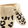 thumbnail image 4 of Women’s Straw Sun Visor Leopard Print With Adjustable Back Strap Wide Brim Sun Protection Hat, 4 of 7