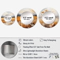 thumbnail image 4 of Designart "Minimalistic Infinite Fields Of Prairies" Prairies Round Mirror Set Of 3 - Country Beige Round Bedroom Mirror Wall Decor Set, 4 of 5