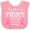 Pink and White, variant on Inktastic Together We Fight Breast Cancer Awareness Boys or Girls Baby Bib
