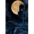 thumbnail image 2 of Moon over Old Town Wall Mural Decal by Wallmonkeys Vinyl Peel and Stick Graphic (18 in H x 12 in W), 2 of 4