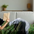 thumbnail image 3 of Waterfall Soft Flannel Fleece Throw Blanket, Dream Like Image of Trees and Flowers in Forest Mother Nature, Cozy Plush for Indoor and Outdoor Use, 70" x 90", Green White, by Ambesonne, 3 of 5