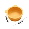 thumbnail image 3 of Silica Gel Suction Cup Bowl, Food Grade Bear Shape Cutlery, Stable Anti-Spill, Thickened Material, Microwave Safe, Refrigeration Compatible, Easy to Clean, Multiple Colors, for Daily Meals, 3 of 6