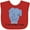 Red, variant on Inktastic I Love My Pops Elephant Blue Boys Baby Bib