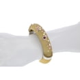 thumbnail image 2 of Vir Jewels Yellow Lucite Bangle With Multi Color Crystals Female Adult, 2 of 3