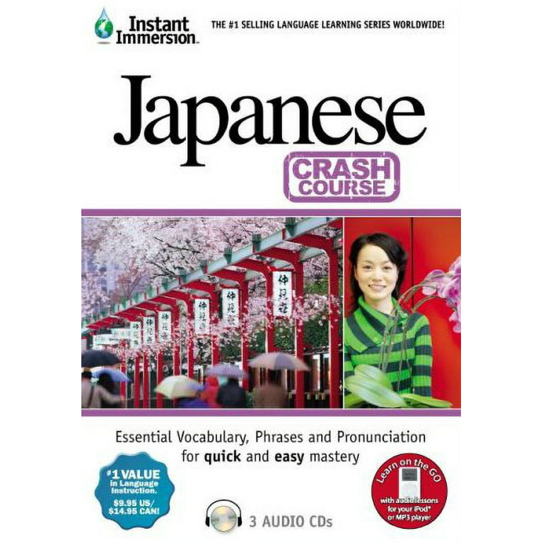 Crash Course Japanese: Learn How to Speak Japanese Language Beginner (3 Audio CDs) Listen in Your Car!