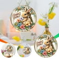 thumbnail image 1 of Xihbxyly Placa de Madera de Conejito de Pascua, Diseño Festivo Artesanal, Madera Natural Duradera, Decoración Versátil para El Hogar, Decoración Navideña de Primavera, Regalo para Familiares y Amigos, 1 of 7