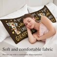 thumbnail image 5 of Brown Giraffe Body Pillow Covers 20"x54", Love Heart Spring Floral Botanical Soft Brushed Microfiber Breathable Throw Pillow Covers, Pillowcase with Zipper for Couch Sofa Bedroom Living Room, 5 of 9