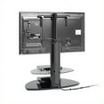 thumbnail image 5 of Tech Link Strata Two-Shelf Pedestal TV Stand in Black, 5 of 6