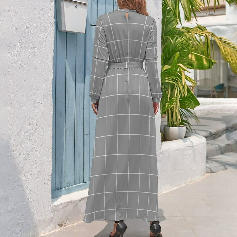 slim fit dress slacks Ruched Light Grey Floral Midi Dress - Event Dresses
