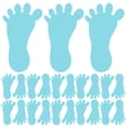 thumbnail image 4 of SHISUYAN 24PC Small Feet Shape Stickers Removable Wall Decal for Drills and Training School Teaching (Random Color), 4 of 8
