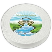 Country Brook Design - 1 1/2 Inch White Heavy Polypro Webbing - 7 Vibrant Colors (100 Yards)