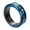 Black Blue, variant on Unisex Stainless Steel Rotatable Talisman Two-Color Heartbeat Heart Exquisite Retro Birthday Gift Festival Ring Blue Gold Size 13