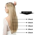 thumbnail image 5 of Synthetic Hair Extension No Clip Natural Hair Piece Ombre Fake False One Piece Straight Hairpiece Blonde For Women, 5 of 9