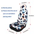 thumbnail image 5 of Easy to Install Car Universal Seat Cover, Watercolor Abstract Pattern Four Seasons Universal Front Seat Cover, 2-Piece, 5 of 8