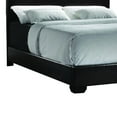 thumbnail image 3 of Leatherette Wooden Full Size Bed with Bracket Feet Support, Dark Brown - Saltoro Sherpi, 3 of 5