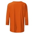 thumbnail image 5 of Women's Casual Halloween Print Three Quarter Sleeve Top Cute Short Sleeve Tee for Autumn Daily Wear, 5 of 5