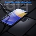 thumbnail image 5 of JETech 3 in 1 Matte Case for Samsung Galaxy A15 5G / 4G 6.5-Inch with 2-Pack Tempered Glass Screen Protector, Translucent Frosted Shockproof Phone Cover with Camera Protection (Black), 5 of 6
