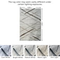 thumbnail image 2 of JV Home Area Rug Stripes Beige 6'x9' Washable Carpet Anti Slip, 2 of 6