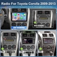 thumbnail image 3 of Ventilador estéreo de coche para Toyota Corolla 2009-2013 con Carplay, 3 of 8