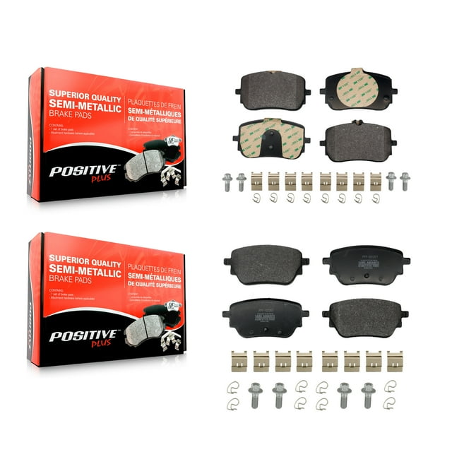 Positive Plus Front Rear Semi-Metallic Brake Pads Kit for Car Mercedes-Benz A220 CLA250 with Standard Brakes KPF-100756