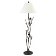 thumbnail image 4 of 60" Rust Floor Lamp With Brown Fabric Empire Shade, 4 of 6