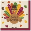 Gobble Gobble 16 ct Dinner Napkins Fall Turkey Thanksgiving