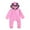 Pink, variant on WOYY Baby Girls Boys Soft Sleeper Hooded Jumpsuit Footed Onesie Pajama, Sizes 0-3M