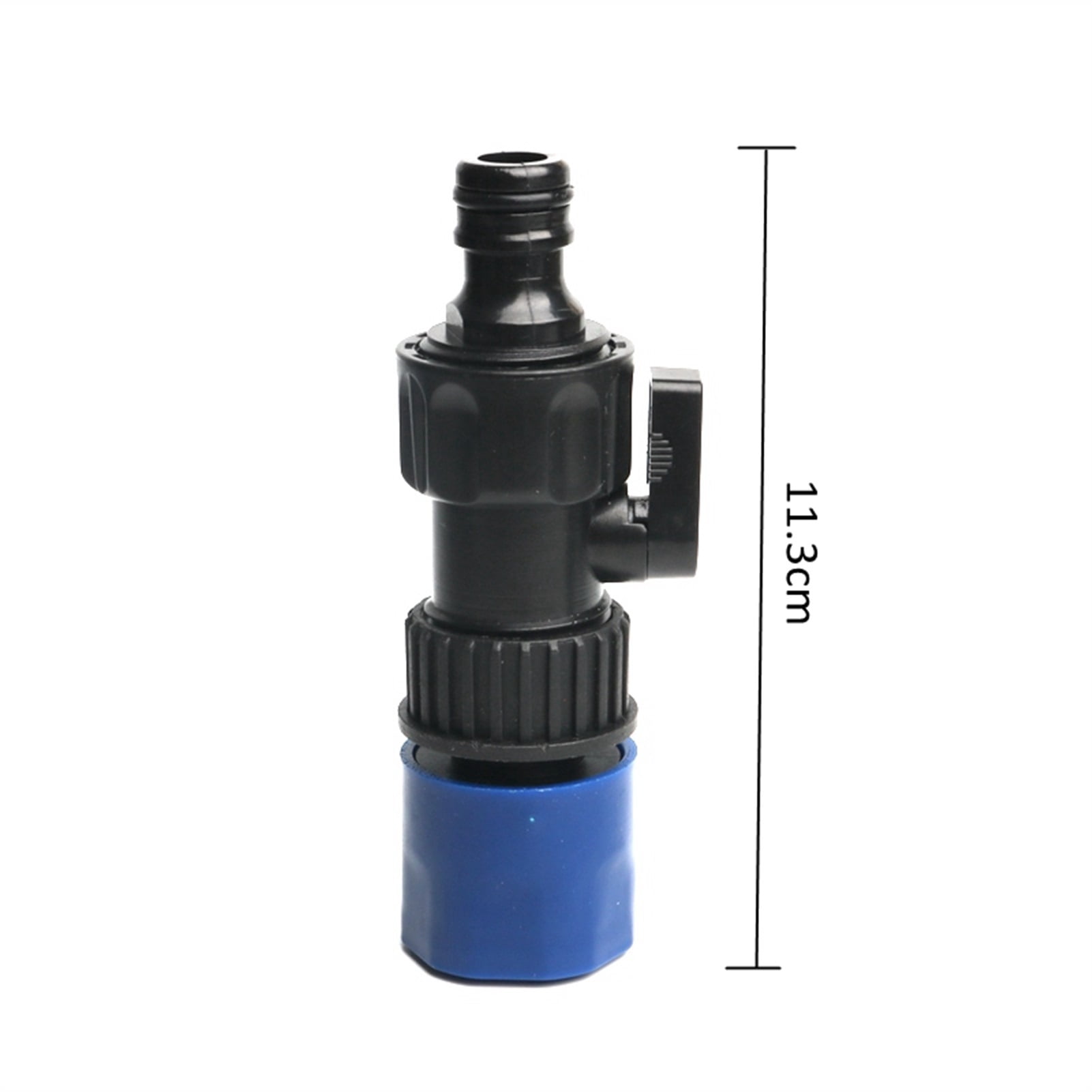 1pc Plastic Garden Quick Connector With Valve Watering Hose Extend Adapter Prolong Hose Fittings Switch