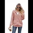 thumbnail image 4 of Sudadera con Capucha y Cremallera de Larga, Color Rosa, Talla M, 4 of 10