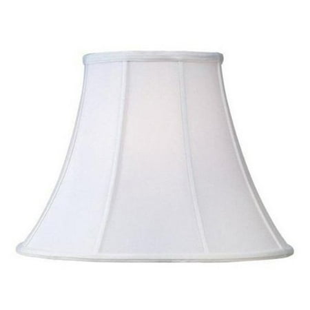 Livex S506 Shantung Silk Bell Lamp Shade in White