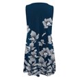 thumbnail image 5 of IROINNID Shift Dress For Women Plus Size Casual Loose Knee-Length Dress Sleeveless Round Neckline Strapless Print Elastic Waist Dress, 5 of 5