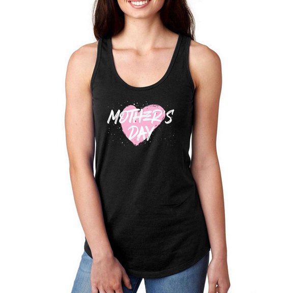 Mothers Day Heart Paint Racerback Tank Women -Image by Shutterstock, Female x-Large