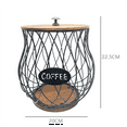 thumbnail image 6 of Coffee Pod Holder, Rustic K Cup Holder Organizer for Counter, Coffee Pods Storage for Coffee Bar Accessories Decor Black, 6 of 6