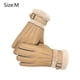 thumbnail image 4 of Guantes de piel de oveja fuertes para hombre, manoplas M2pcs caqui, 4 of 5
