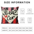 thumbnail image 5 of PHYHOO Pillow Cover Heart Cushion Cover Red White Love Pillow Cover for Farmhouse Home Office Sofa Bed Party Decor (), 5 of 5