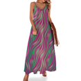 thumbnail image 1 of Vestido sin mangas con banderas del orgullo, vestido de cumpleaños para mujer, vestido de invitada de boda , falda de verano para mujer, 1 of 7