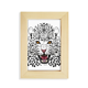 thumbnail image 1 of Marco de madera Unbranded Cabeza de tigre cerca de King 5x7 pulgadas, 1 of 4