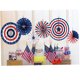thumbnail image 3 of unbranded 6Ud Abanicos De Decorativos En Estilo Us Flag Para Colgar En Fiestas Y Eventos, 3 of 6