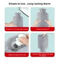 thumbnail image 6 of HOOMEEZY Hot Water Bottle with Cover, 2L Hot Water Bag for Menstrual Cramps Neck and Shoulder Pain Relief, Hot Compress and Cold Therapy, 6 of 8