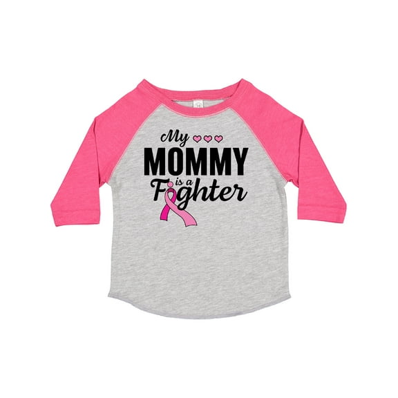 Inktastic Breast Cancer Awareness My Mommy is a Fighter Boys or Girls Toddler T-Shirt