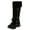 Black, variant on Dakaela Women's Winter Snow Boots Suede Waterproof Mid Calf Slip on Boot Wide Calf Warm Hiking Booties