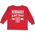 thumbnail image 3 of Inktastic Nebraska Awesome Since 1867 Boys or Girls Long Sleeve Toddler T-Shirt, 3 of 5