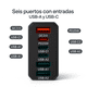 thumbnail image 2 of Cargador de Pared Multipuertos 55W con 3 USB-C y 3 USB-A Carga Rápida, 2 of 8