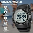 thumbnail image 2 of Men Digital Sports Watch with Waterproof, Stopwatch, Alarm & Dual  for Outdoor Activities, 2 of 7
