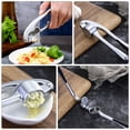 thumbnail image 4 of WASHWEPE 1Jgo Exprimidor De Ajo Manual En Aleación Resistente Con Cepillo Para Cocina, 4 of 8