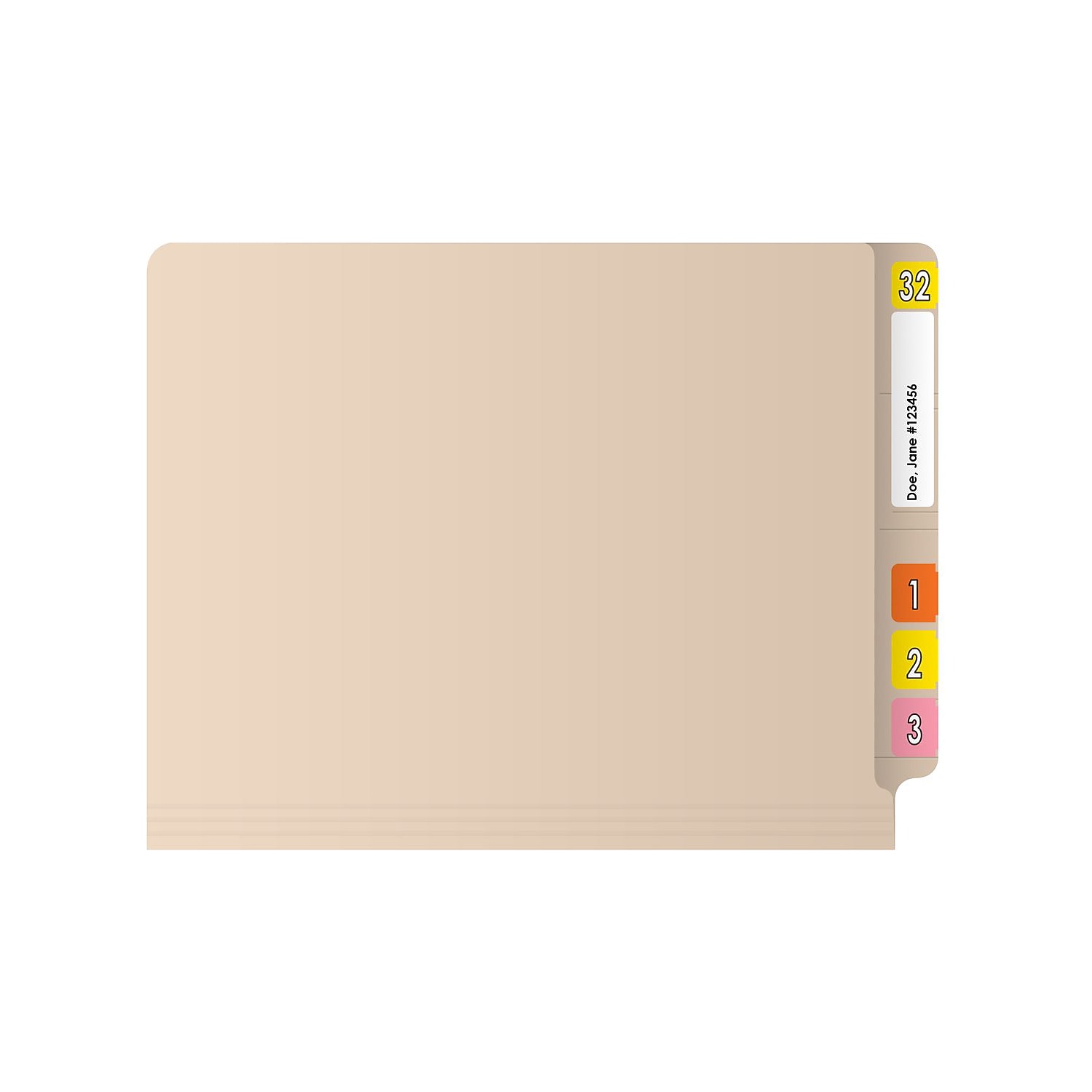Medical Arts Press Reinforced End Tab File Folder Letter-Size Manila 50/Box (S-01316)