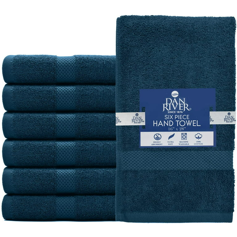 DAN RIVER 100% Cotton Bath Towel Set Pack of 4, Soft Large Bath Towel, Highly