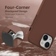 thumbnail image 6 of Compatible with iPhone 13 Mini Case for Women and Men, [Full-Body Protection] [Anti-Fingerprint] [Soft-Touch] Shockproof Soft Silicone Phone Case for iPhone 13 Mini 5.4", Brown, 6 of 6