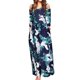 thumbnail image 1 of Vestido largo casual con cuello redondo para mujer Vestido de manga larga sin tirantes con estampado de moda Pompotops hdfakjf107, 1 of 4
